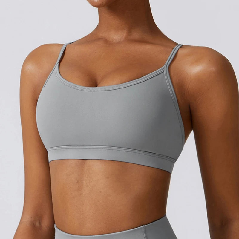 Seamless Thin-Strap Sports Bra