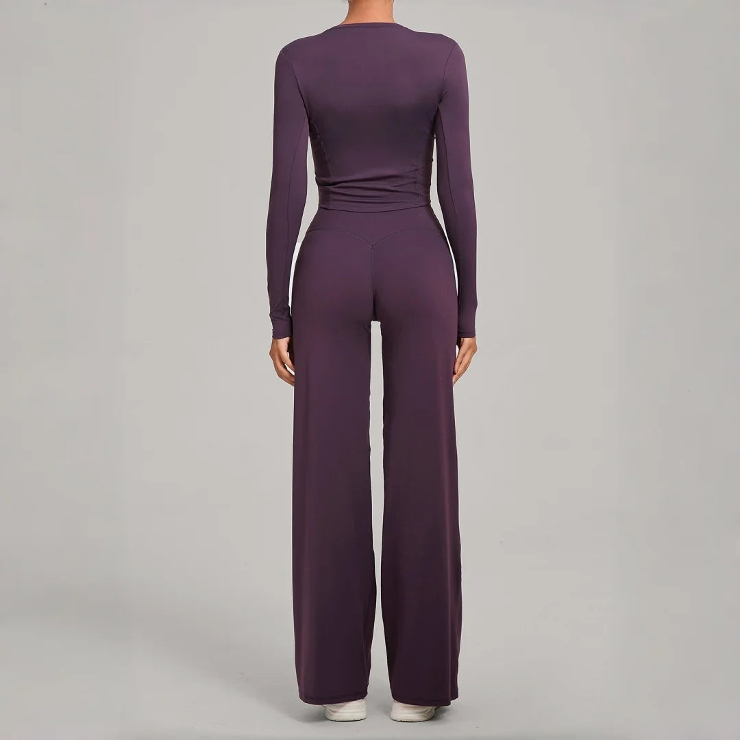 Long Sleeve High-Waist Fit & Seamless Comfort