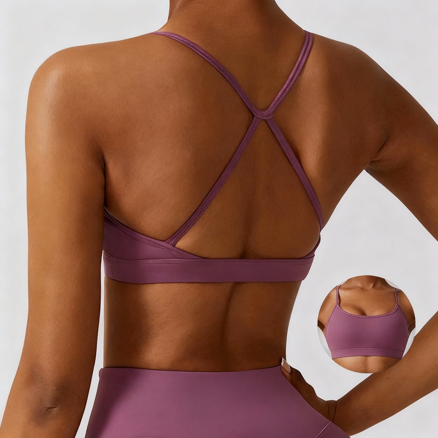 Seamless Thin-Strap Sports Bra