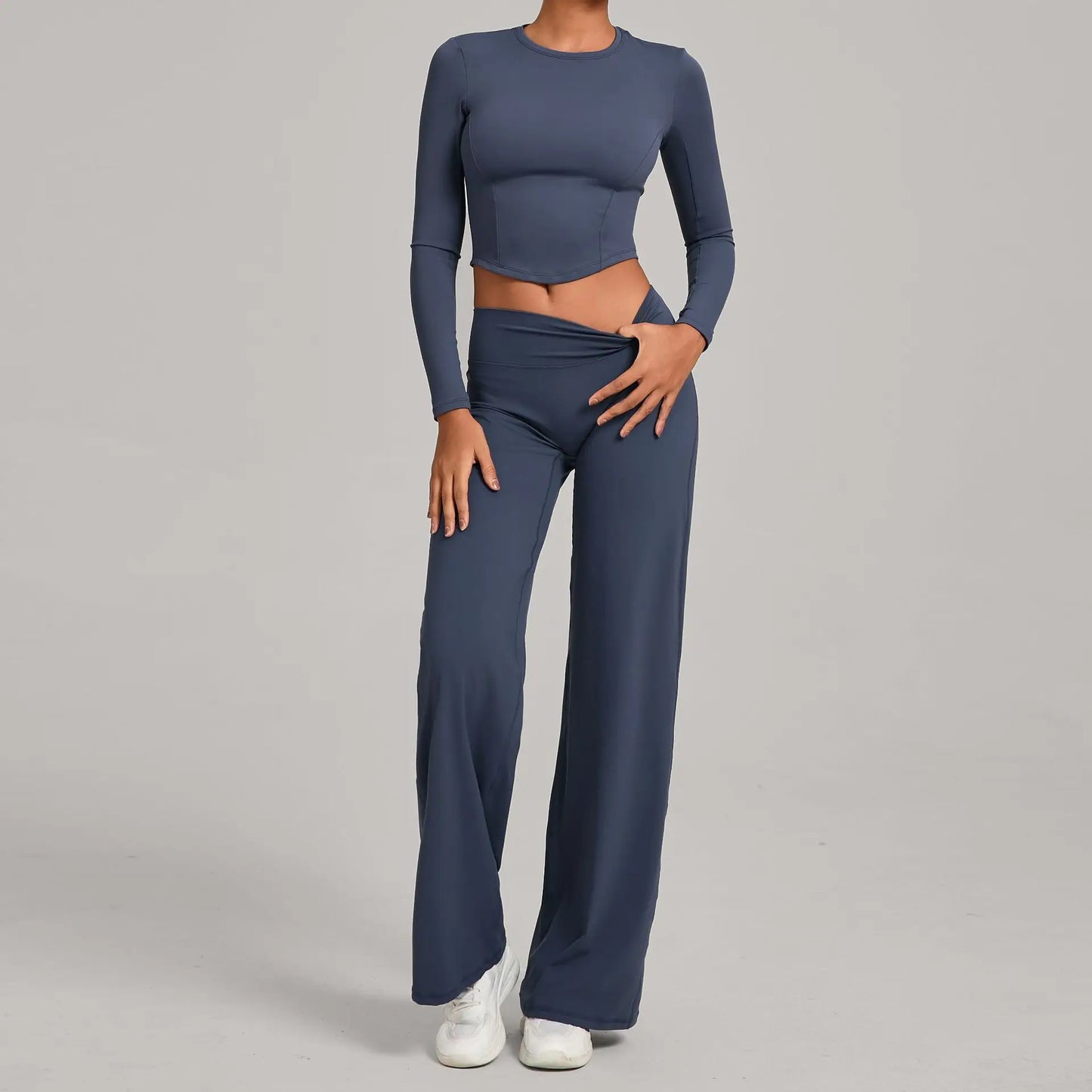 Long Sleeve High-Waist Fit & Seamless Comfort