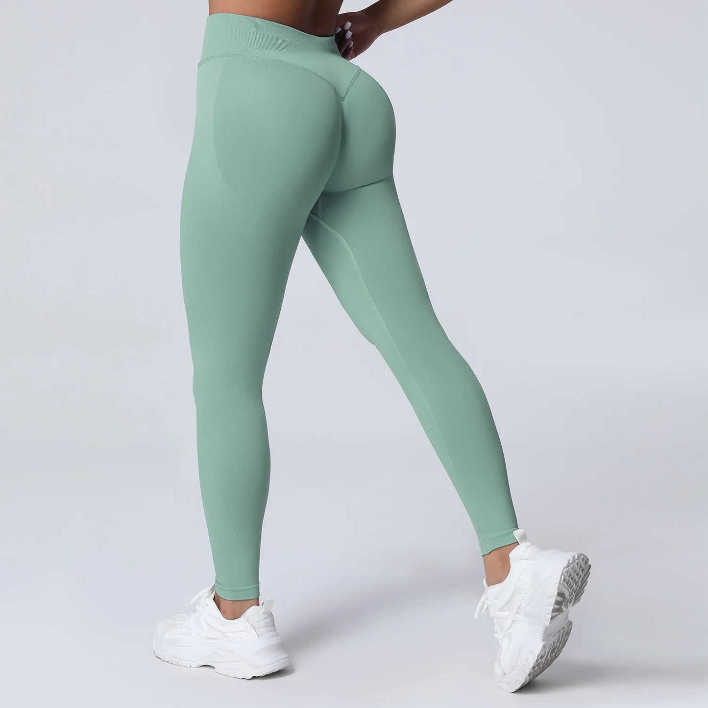 Seamless Matte High-Waist Yoga Pants
