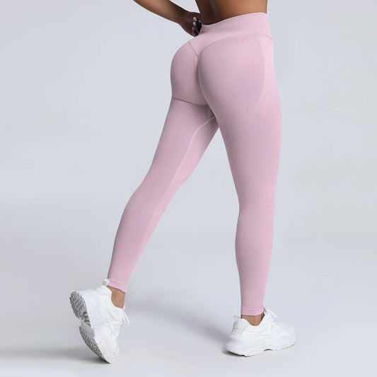 Seamless Matte High-Waist Yoga Pants