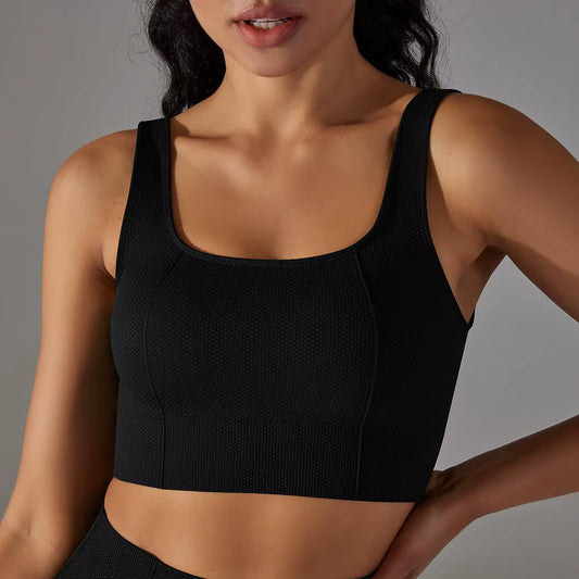 Seamless Longline Padded Sports Tank